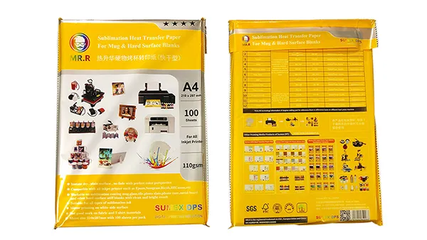 110g Fast Dry Sublimation Transfer Paper
