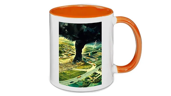 11OZ Inner Colored Sublimation Mug with Round Handle