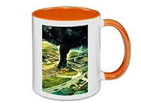 11OZ Inner Colored Sublimation Mug with Round Handle