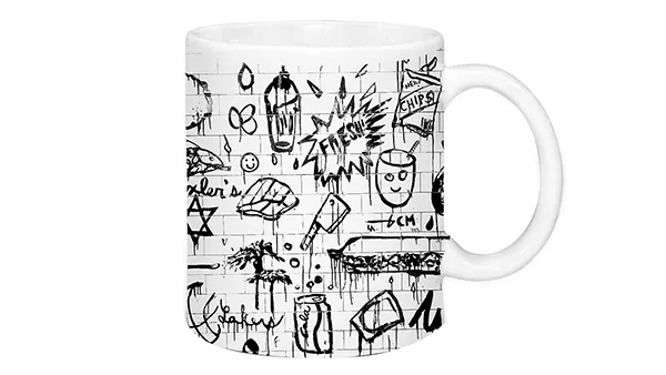 11OZ White Ceramic Sublimation Mug with Round Handle